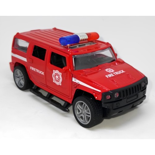 1:32 Die-Cast Alloy Miniature Hummer Police Pull Back Model Car With Lights And Sound